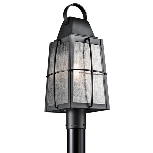 Kichler Lighting Tolerand 21.75-Inch Textured Black Post Lighting by Kichler Lighting 49555BKT