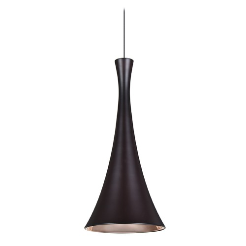 Besa Lighting Rondo Bronze Mini-Pendant Light with Urn Shade