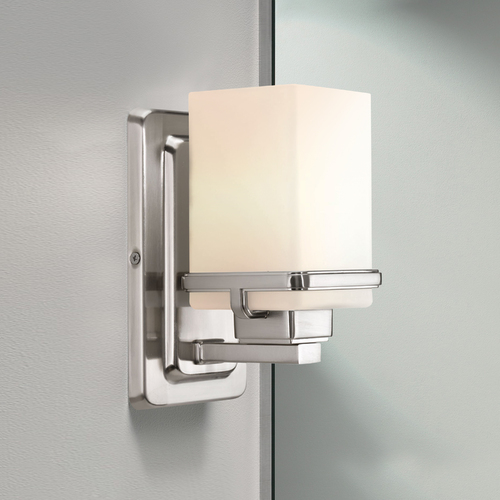 Metric Sconce in Brushed Nickel by Progress Lighting