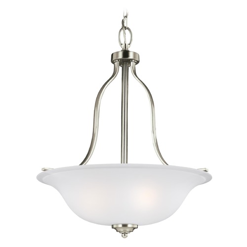 Emmons Brushed Nickel Pendant by Generation Lighting