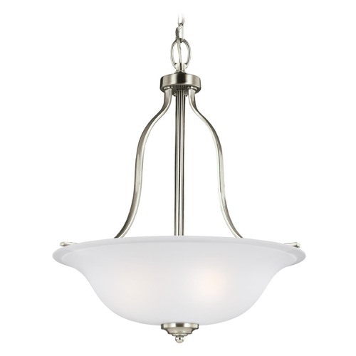 Generation Lighting Emmons Brushed Nickel Pendant by Generation Lighting 6639003-962