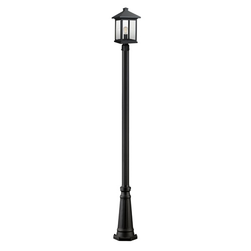 Portland Black Post Light by Z-Lite