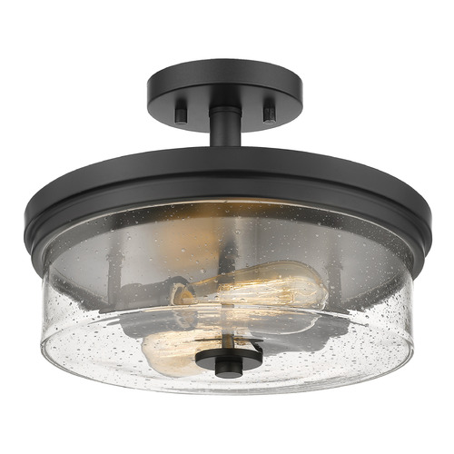 Bohin Matte Black Semi-Flush Mount by Z-Lite