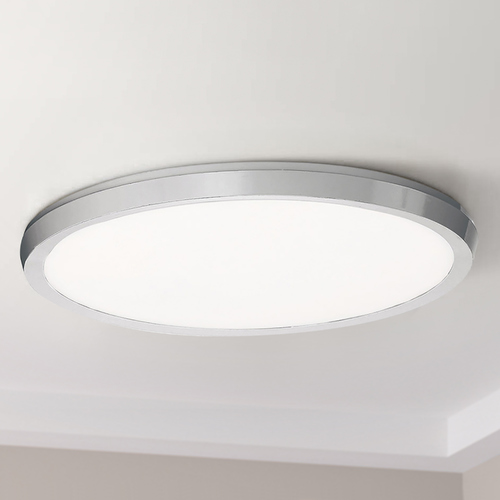 Modern Forms by WAC Lighting Argo 19-Inch Brushed Nickel LED Flush Mount by Modern Forms FM-4219-BN