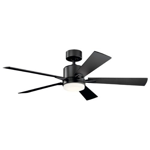 Lucian 52-Inch Satin Black LED Fan by Kichler Lighting