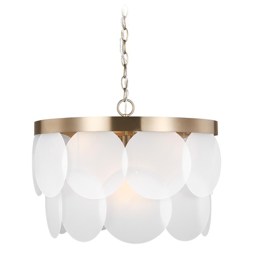Mellita Satin Brass LED Pendant by Visual Comfort Studio