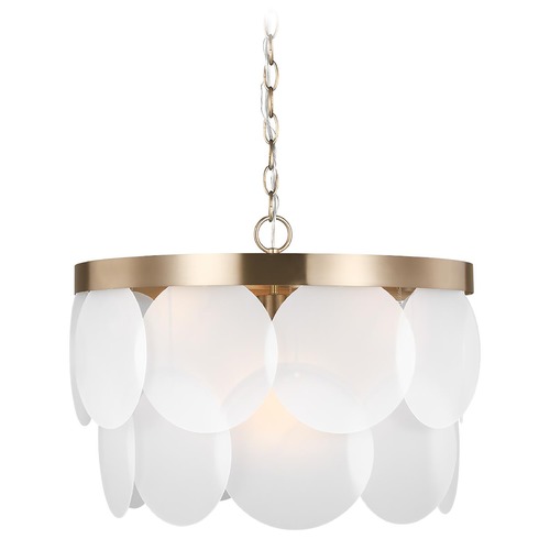 Visual Comfort Studio Collection Mellita Satin Brass LED Pendant by Visual Comfort Studio 5102506EN-848