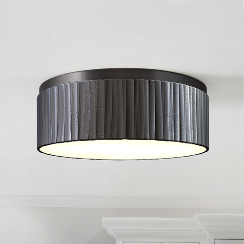 Alan Peppin Kensington LED Flush Mount in Bronze by Alora Lighting