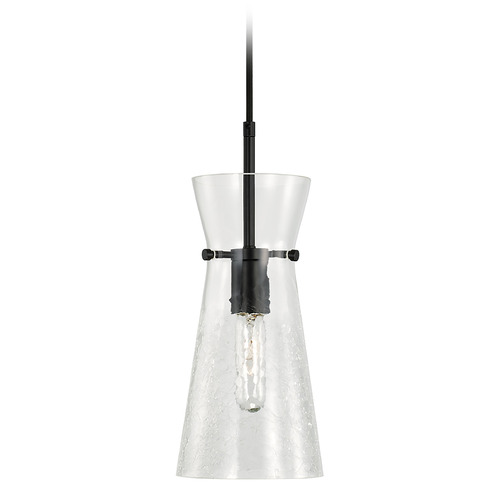 Capital Lighting Mila Mini Pendant in Matte Black by Capital Lighting 342411MB