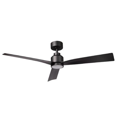 WAC Lighting Clean 52-Inch LED Fan in Matte Black by WAC Lighting F-003L-MB