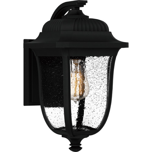 Quoizel Lighting Mulberry Matte Black Outdoor Wall Light by Quoizel Lighting MUL8408MBK