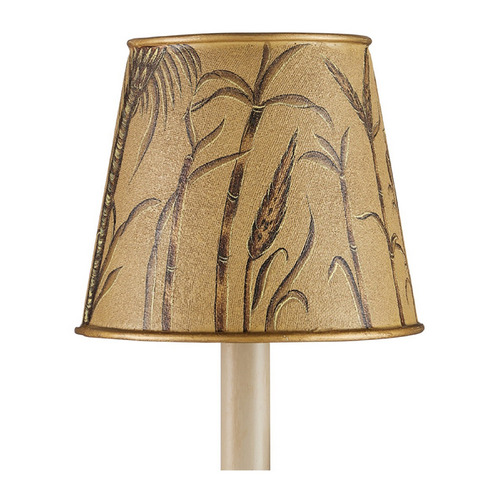Gold Conical Lamp Shade with Clip-On Assembly