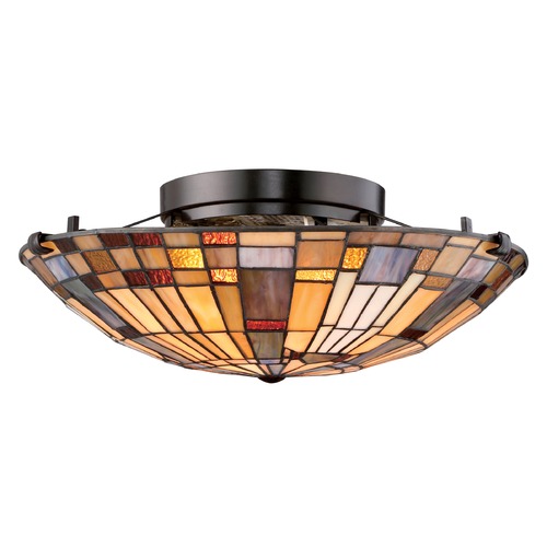 Inglenook Valiant Bronze Semi-Flush by Quoizel Lighting