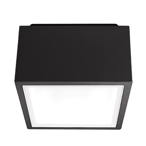 Modern Forms by WAC Lighting Bloc 5.50-Inch LED Outdoor Flush Mount in Black by Modern Forms FM-W9200-BK