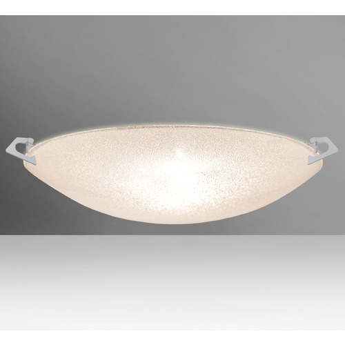 Besa Lighting Sonya Satin Nickel LED Flushmount Light