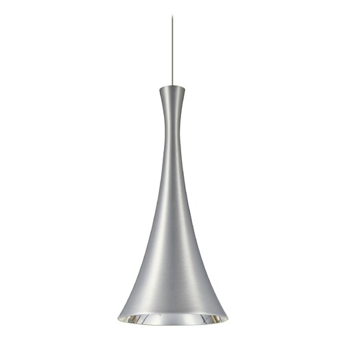 Besa Lighting Rondo Satin Nickel Mini-Pendant Light with Urn Shade