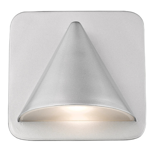 Z-Lite Obelisk Silver LED Outdoor Wall Light by Z-Lite 578SL-LED