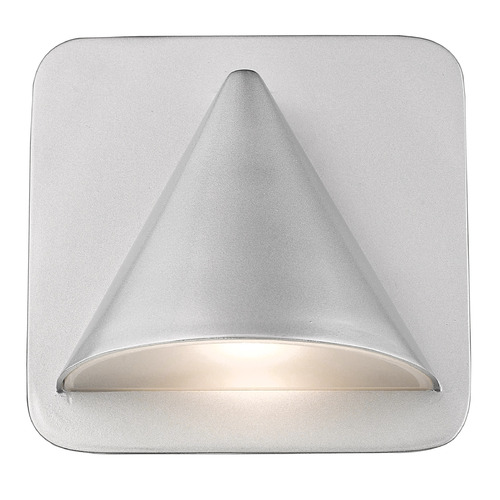 Obelisk Silver LED Outdoor Wall Light by Z-Lite