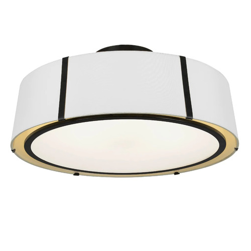 Fulton 24-Inch Semi-Flush Mount in Black by Crystorama Lighting