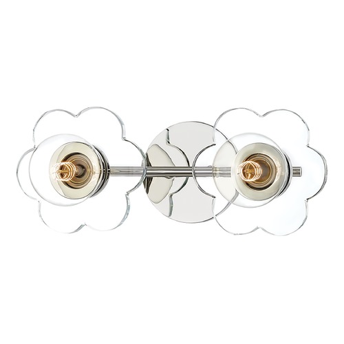 Mitzi by Hudson Valley Alexa 2-Light Bath Light in Polished Nickel by Mitzi by Hudson Valley H357302-PN