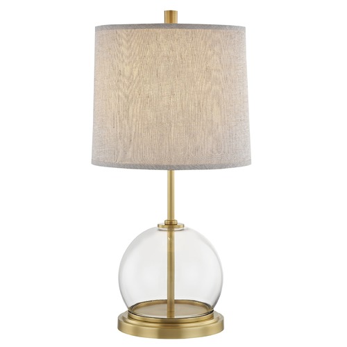 Alora Lighting Alora Lighting Coast Vintage Brass Table Lamp with Drum Shade TL304023VBNL