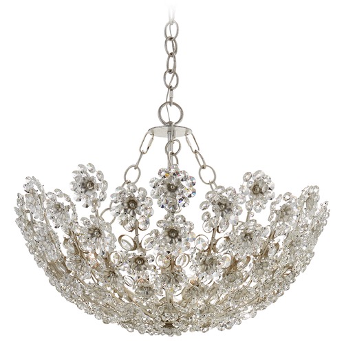 Aerin Claret Short Chandelier in Silver Leaf by Visual Comfort Signature