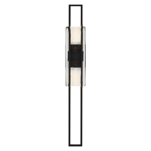 Mick De Giulio Duelle 28-Inch 277V LED Sconce in Black by Visual Comfort Modern