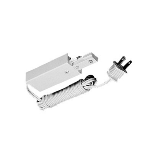 Juno Trac-Master Two Wire Cord and Plug Connector in White Finish