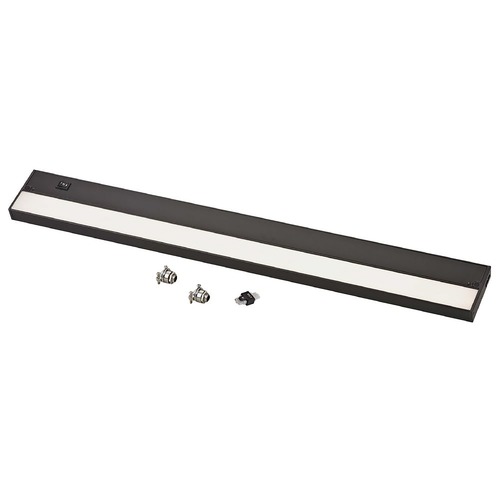 30-Inch LED Under Cabinet Light Direct-Wire / Plug-In 2700K 120V Bronze by Recesso Lighting