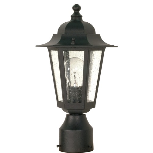 Cornerstone Textured Black Post Light by Nuvo Lighting