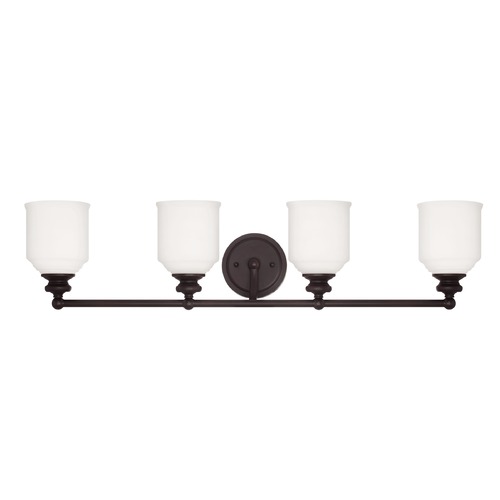 Melrose 33.50-Inch Bathroom Light in English Bronze by Savoy House