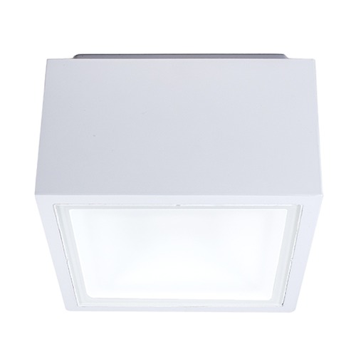 Bloc 5.50-Inch LED Outdoor Flush Mount in White by Modern Forms