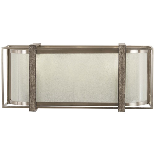 Tyson's Gate Brushed Nickel with shale Wood Bathroom Light by Minka Lavery