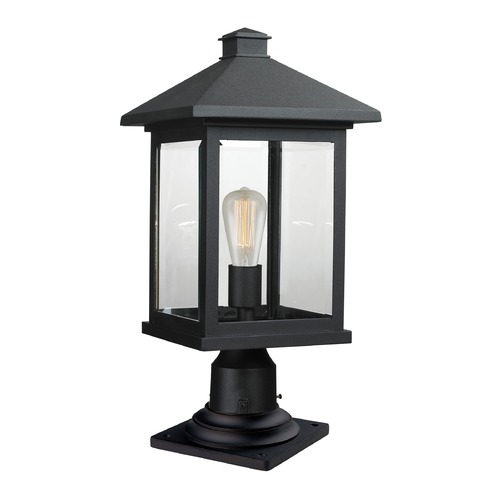 Portland Black Post Light by Z-Lite