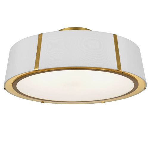 Fulton 24-Inch Semi-Flush Mount in Antique Gold by Crystorama Lighting
