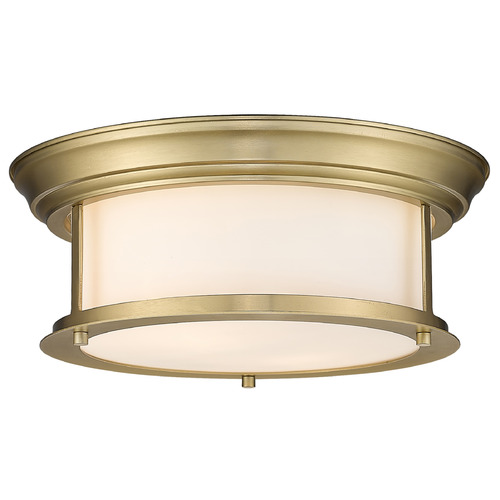 Z-Lite Sonna Heritage Brass Flush Mount by Z-Lite 2011F13-HBR