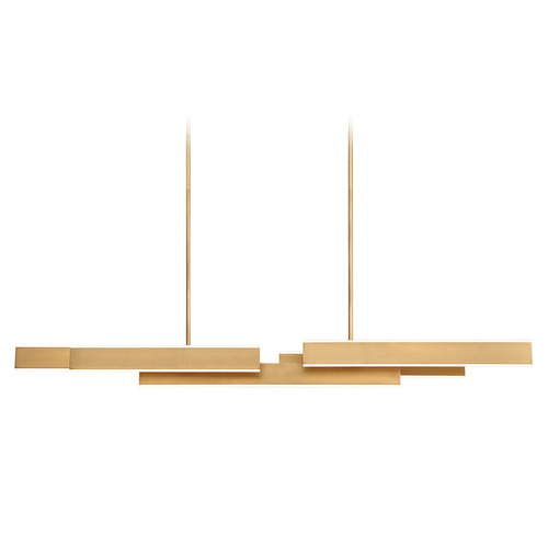 Cameno 55-Inch LED Chandelier in Satin Gold by Eurofase Lighting