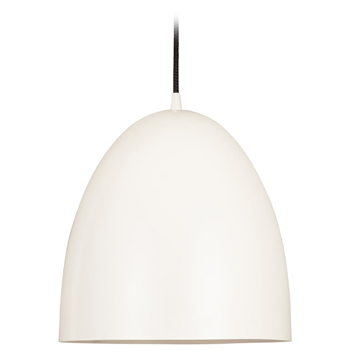 Z Studio Dome Satin White Pendant by Z-Lite