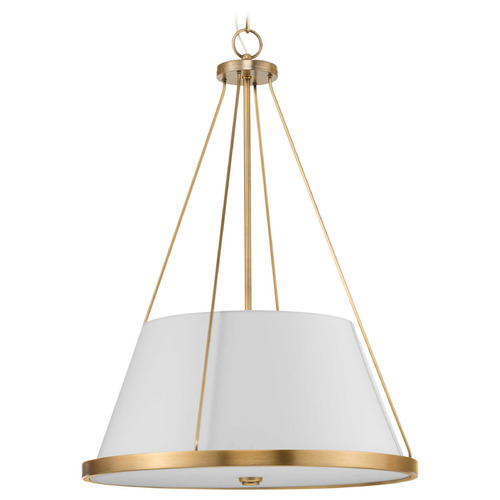 Progress Lighting Parkhurst 1-Light Vintage Brass Pendant