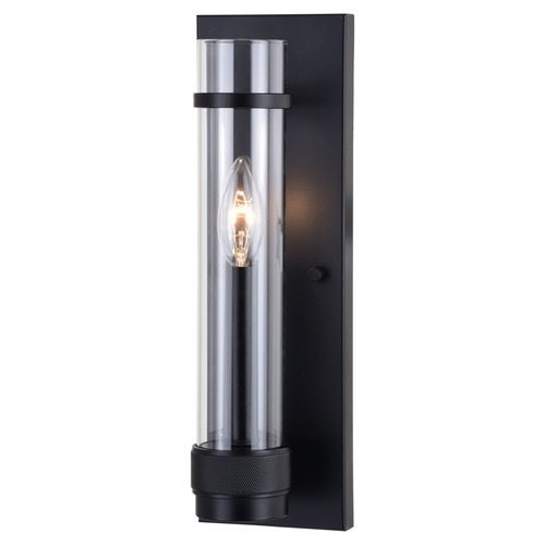 Vaxcel Lighting Bari Matte Black Sconce