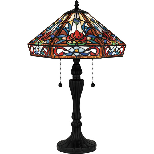 Quoizel Lighting Tiffany Matte Black Table Lamp by Quoizel Lighting TF16142MBK