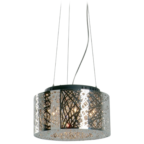 ET2 Lighting Inca 15.75-Inch Pendant in Polished Chrome by ET2 Lighting E21309-10PC