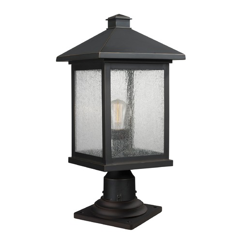 Portland Oil Rubbed Bronze Post Light by Z-Lite