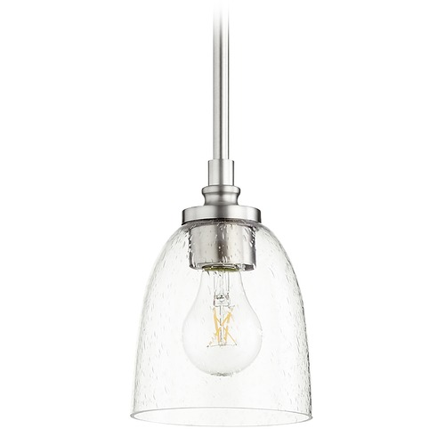 Rossington Satin Nickel Mini Pendant by Quorum Lighting