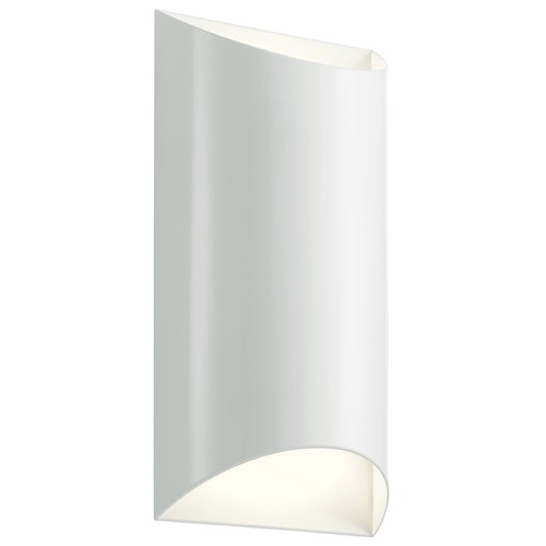 Kichler Lighting Wesley 13.75-Inch White LED Outdoor Wall Light by Kichler Lighting 49279WHLED