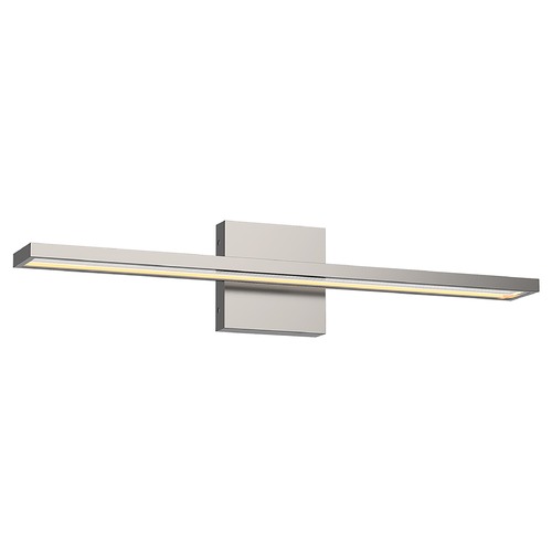 Brio 24.5-Inch LED Angular Bathroom Light in Brushed Nickel by Kuzco Lighting