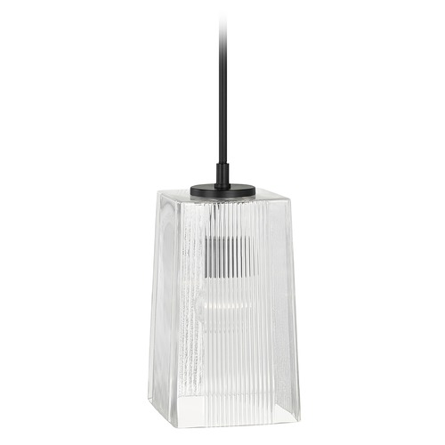 HomePlace by Capital Lighting Lexi 7.25-Inch Matte Black Pendant by HomePlace by Capital Lighting 341711MB