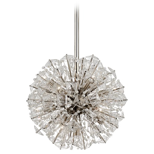 Visual Comfort Signature Collection Kate Spade New York Dickinson Chandelier in Nickel by Visual Comfort Signature KS5004PNCG