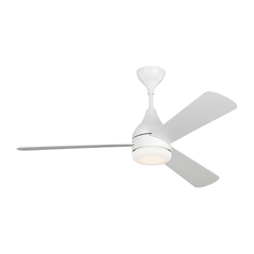 Streaming Smart 52-Inch LED Fan in White by Visual Comfort & Co Fans