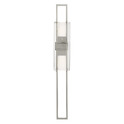 Mick De Giulio Duelle 277 28-Inch LED Sconce in Polished Nickel by Visual Comfort Modern